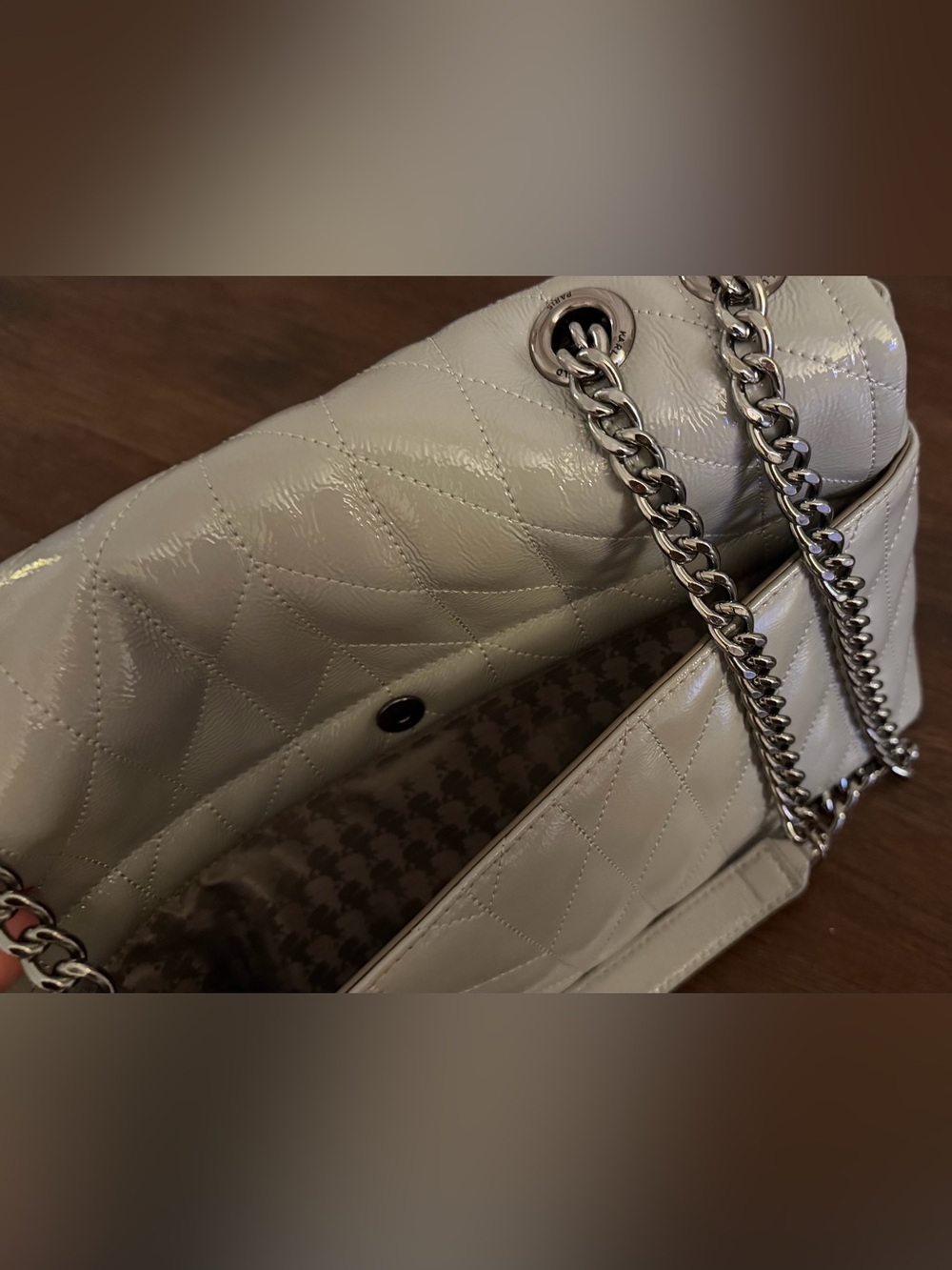 Karl Lagerfeld Gray patent leather - Picture 6 of 14